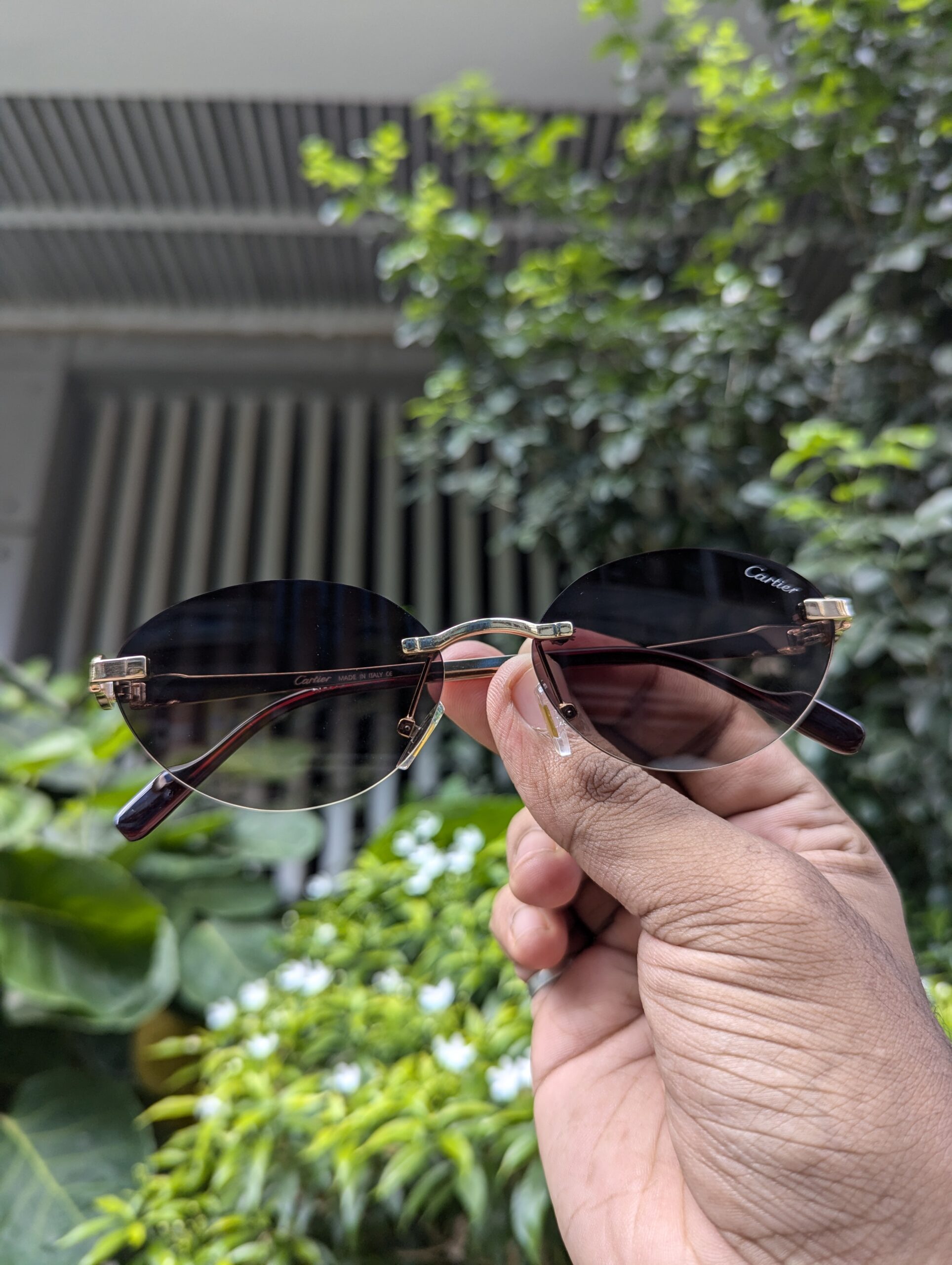 Cartier premium quality unisex rimless sunglasses - Image 4