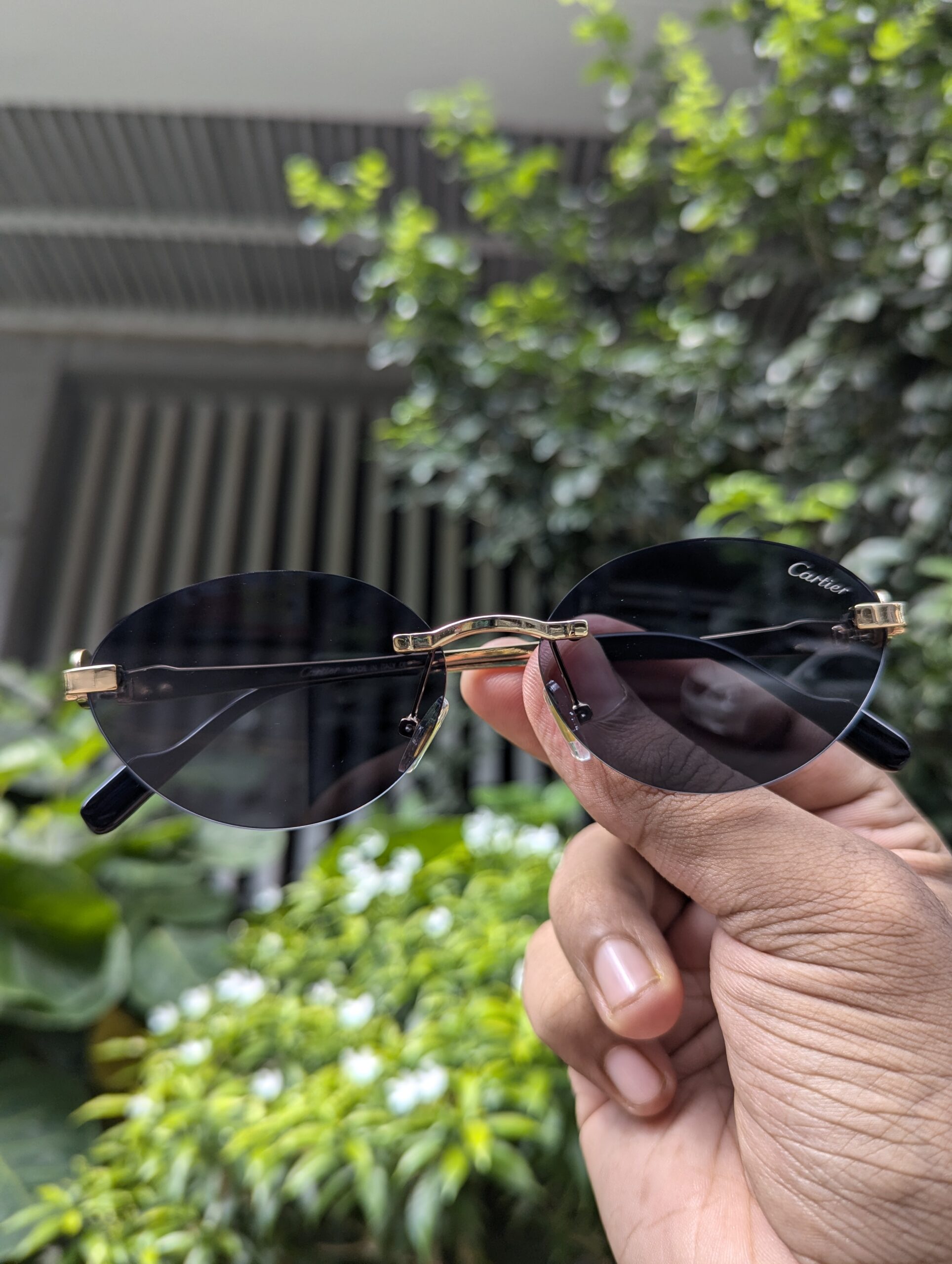 Cartier premium quality unisex rimless sunglasses - Image 4