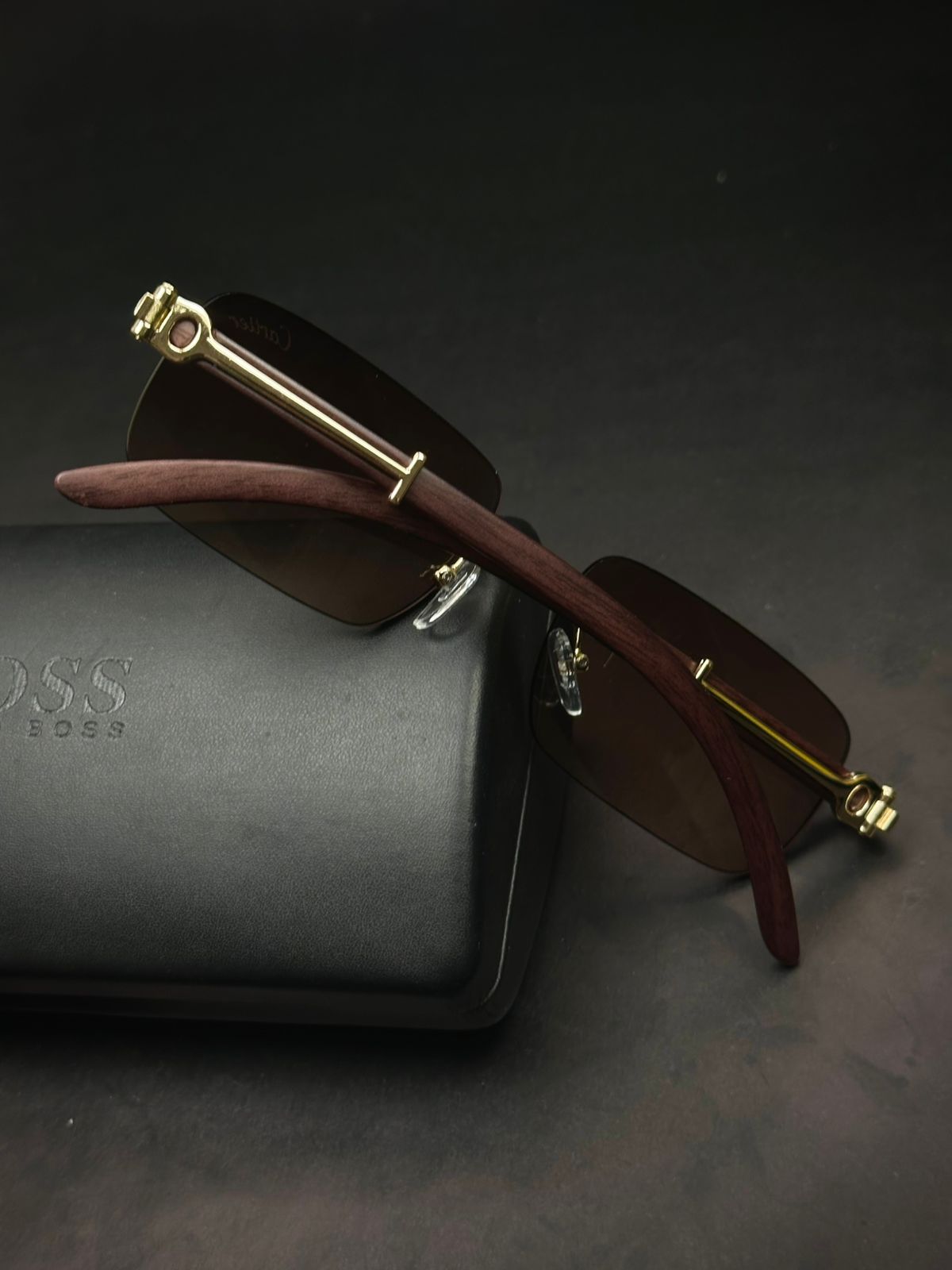 Cartier Premium quality Luxury Fashion unisex Rimless Sunglass - Image 4