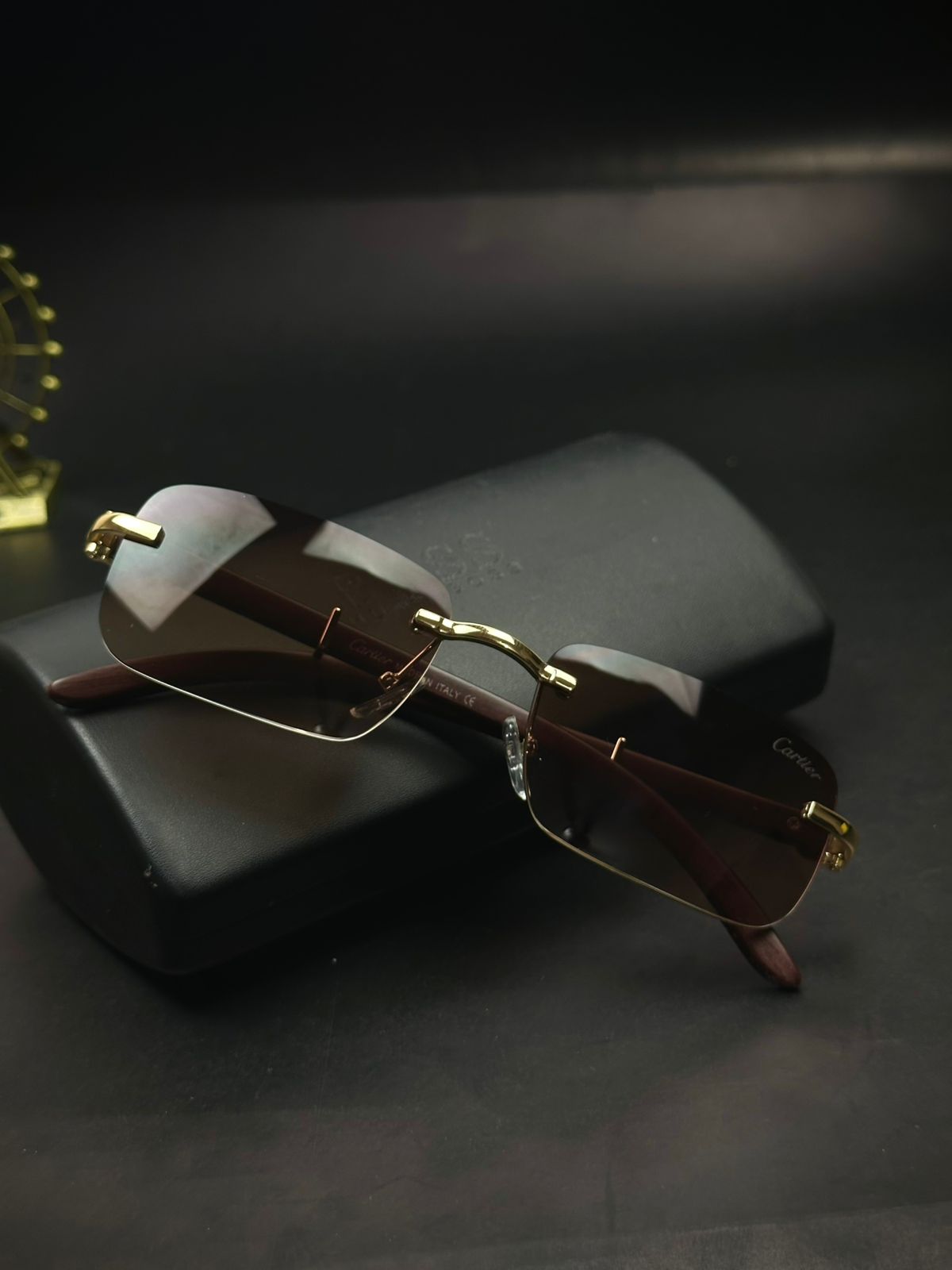 Cartier Premium quality Luxury Fashion unisex Rimless Sunglass