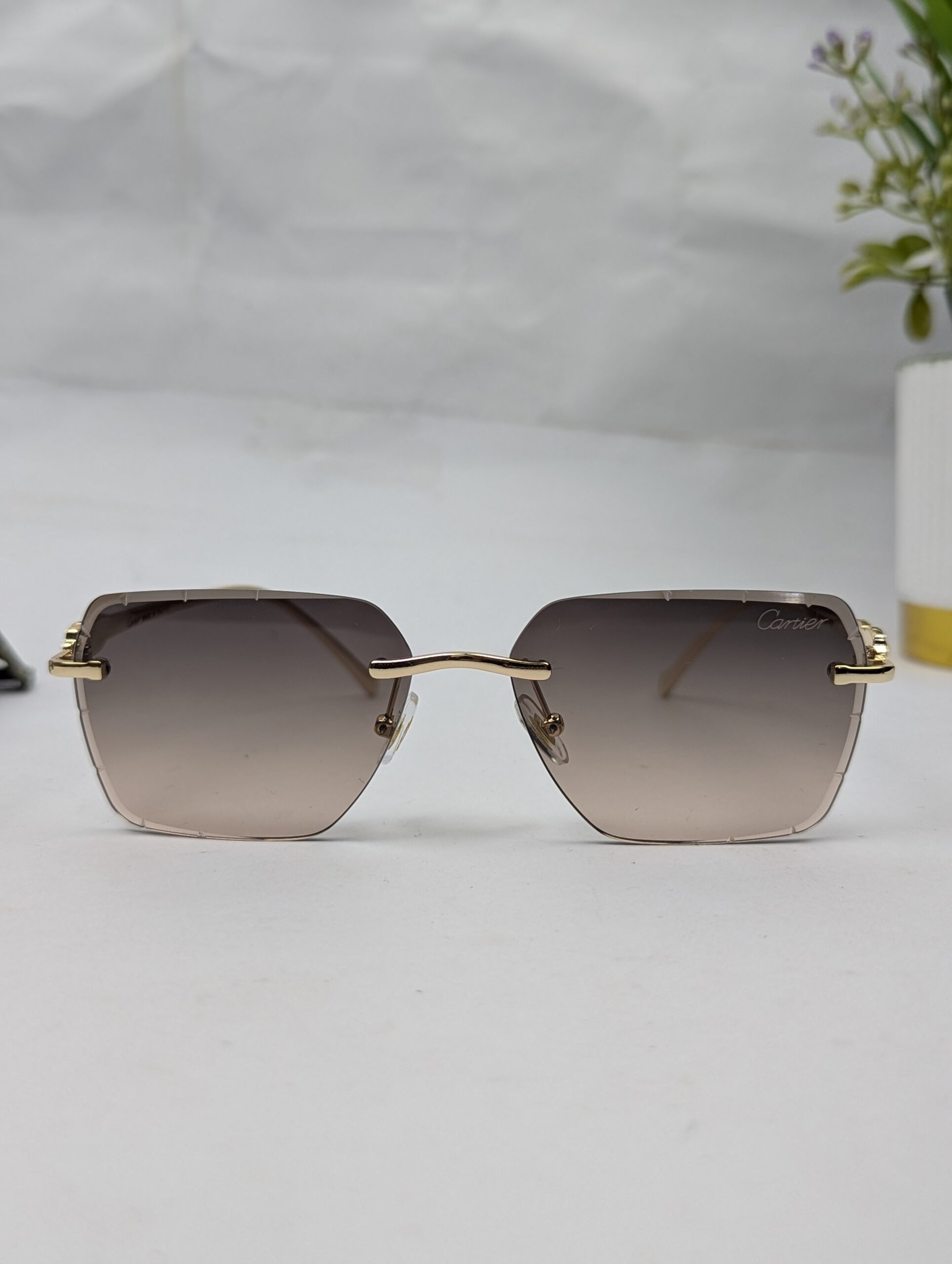 Cartier Premium quality Luxury Fashion unisex Rimless Sunglass