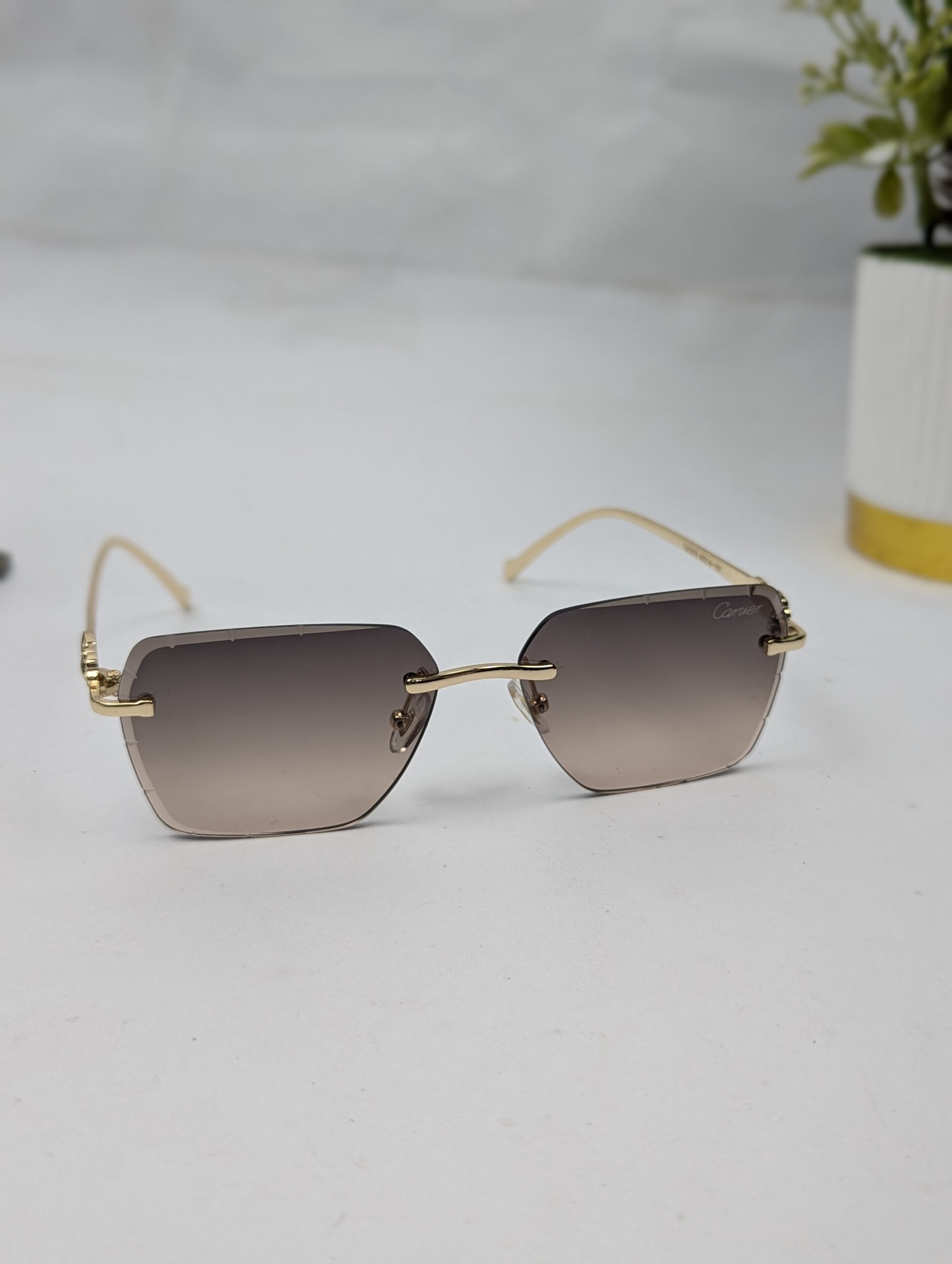 Cartier Premium quality Luxury Fashion unisex Rimless Sunglass - Image 3