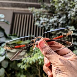Cartier Rimless Anti Blue Light Blocking Reading Presbyopia photochromic Eyeglasses।