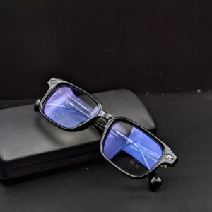 Chrome Hearts Bonennoisseur II Black Brushed Silver Eye Glass Frame [Brand-New]