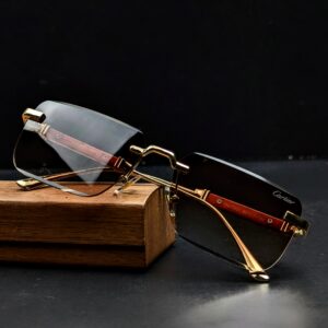 C a r t i e r Premium quality Luxury Rimless Sunglass|