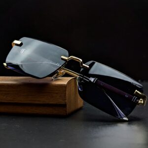 C a r t i e r Premium quality Luxury  Rimless Sunglass|
