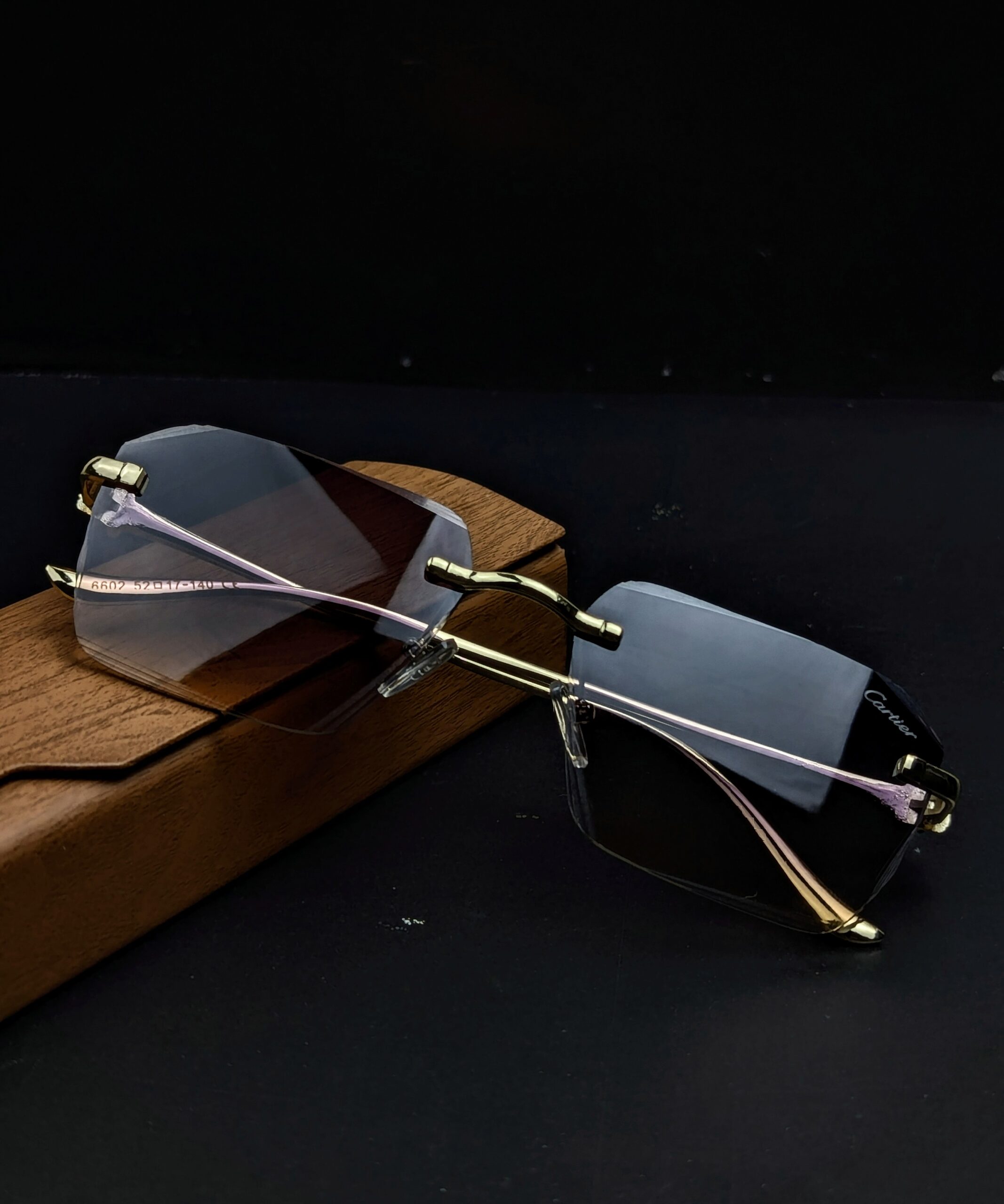 C a r t i e r Premium quality Luxury Rimless Sunglass|