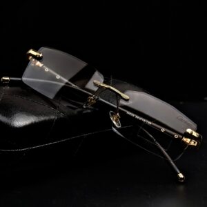 C a r t i er~Rimless Anti Blue Light Blocking Reading Presbyopia photochromic Eyeglasses।🤓