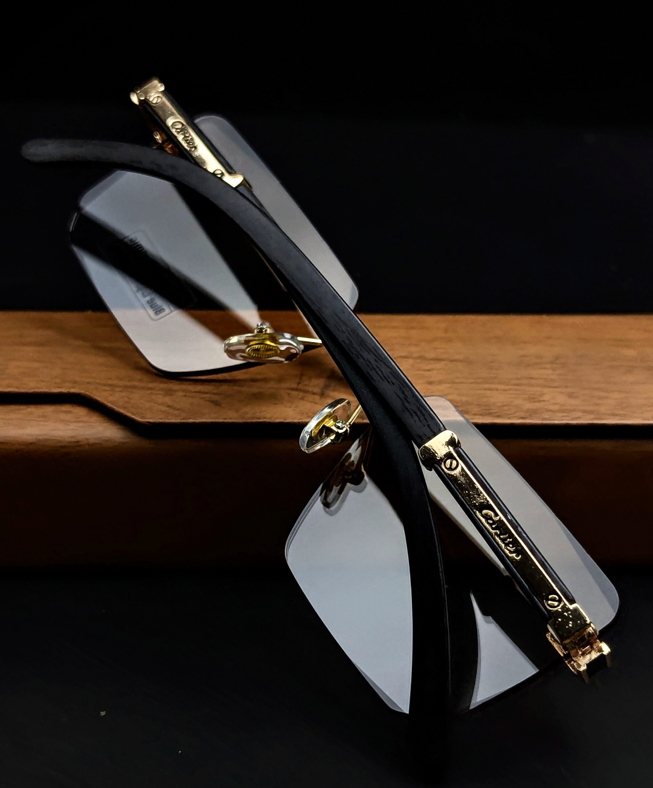 Cartier Rimless Anti Blue Light Blocking Reading Presbyopia photochromic Eyeglassesą„¤ - Image 5