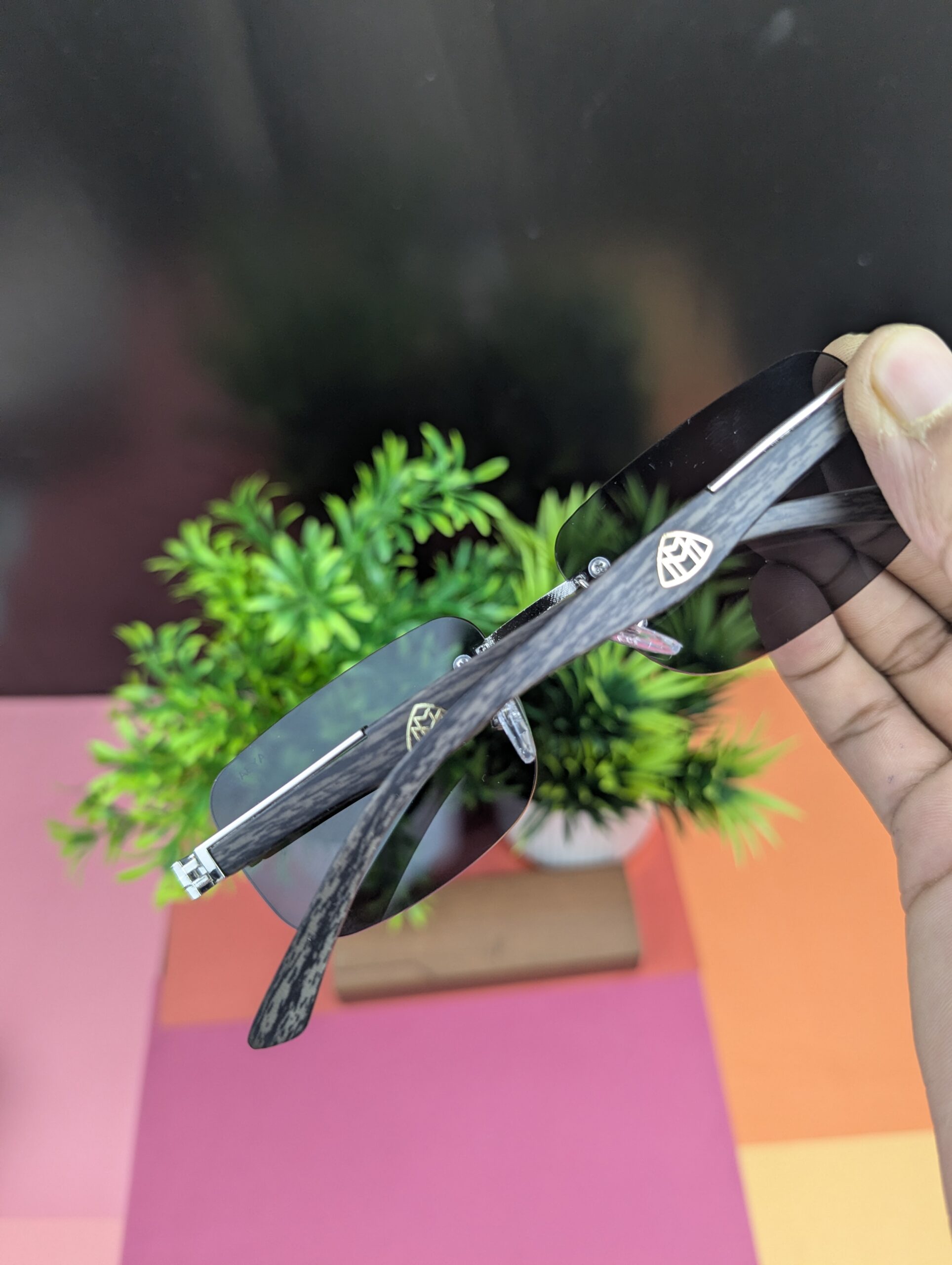Luxury Rimless Square Sunglasses - Image 4