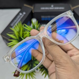Mont Blanc Premium Matte Translucent Square Eyeglasses Frame