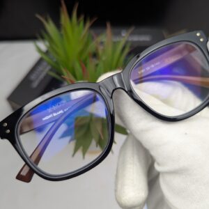 Mont Blanc Premium Glossy Black Square Eyeglasses Frame