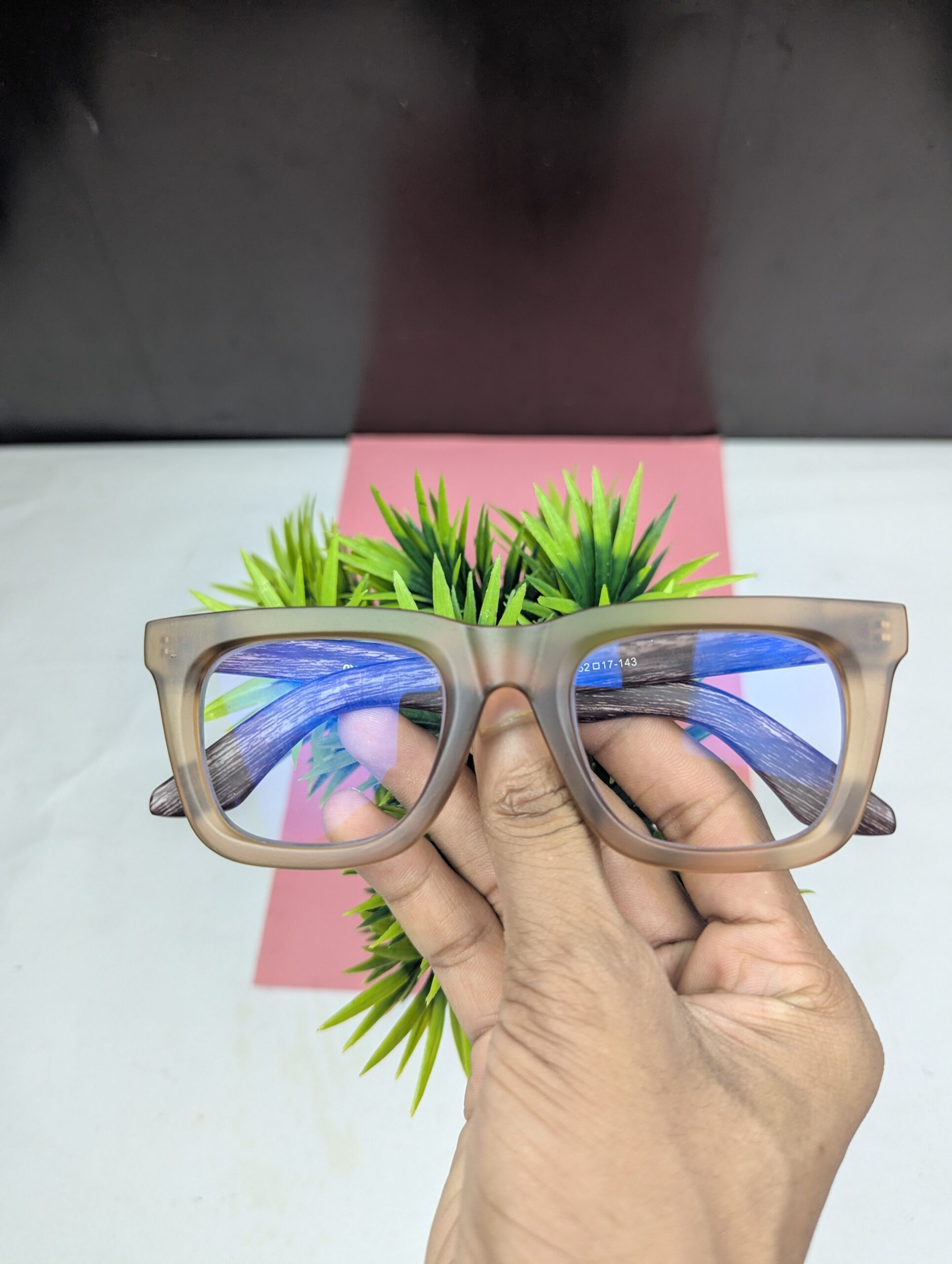Premium Matte Grey Wayfarer Anti-Blue Light Blocking Eyeglasses - Image 2