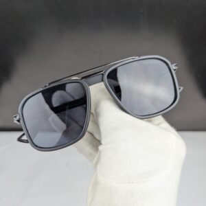MARSHOCH Premium Square Frame Sunglasses – Black/Gunmetal