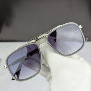 MAYBACH Premium Silver Square Sunglasses – Grey Gradient Lens