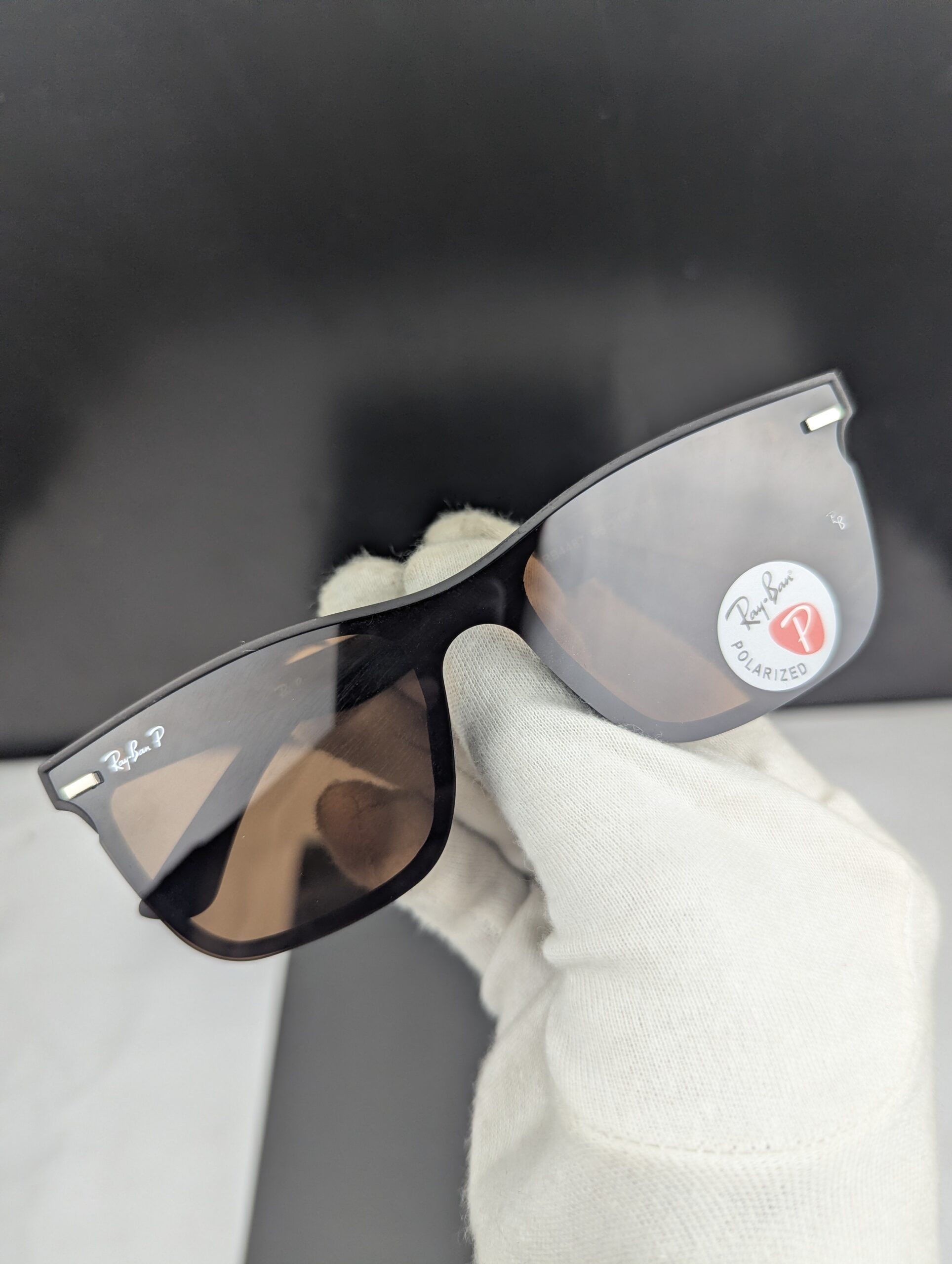 Classic Matte Black Polarized Square Sunglasses - Image 3