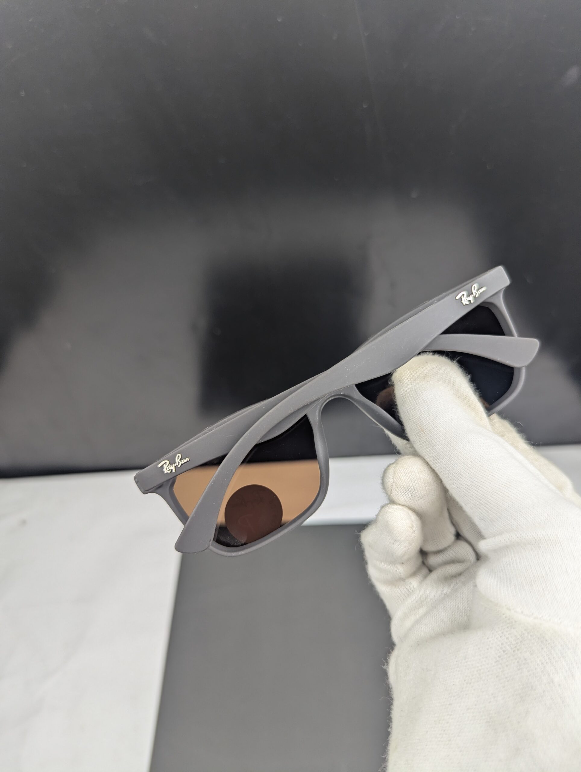 Classic Matte Black Polarized Square Sunglasses - Image 2