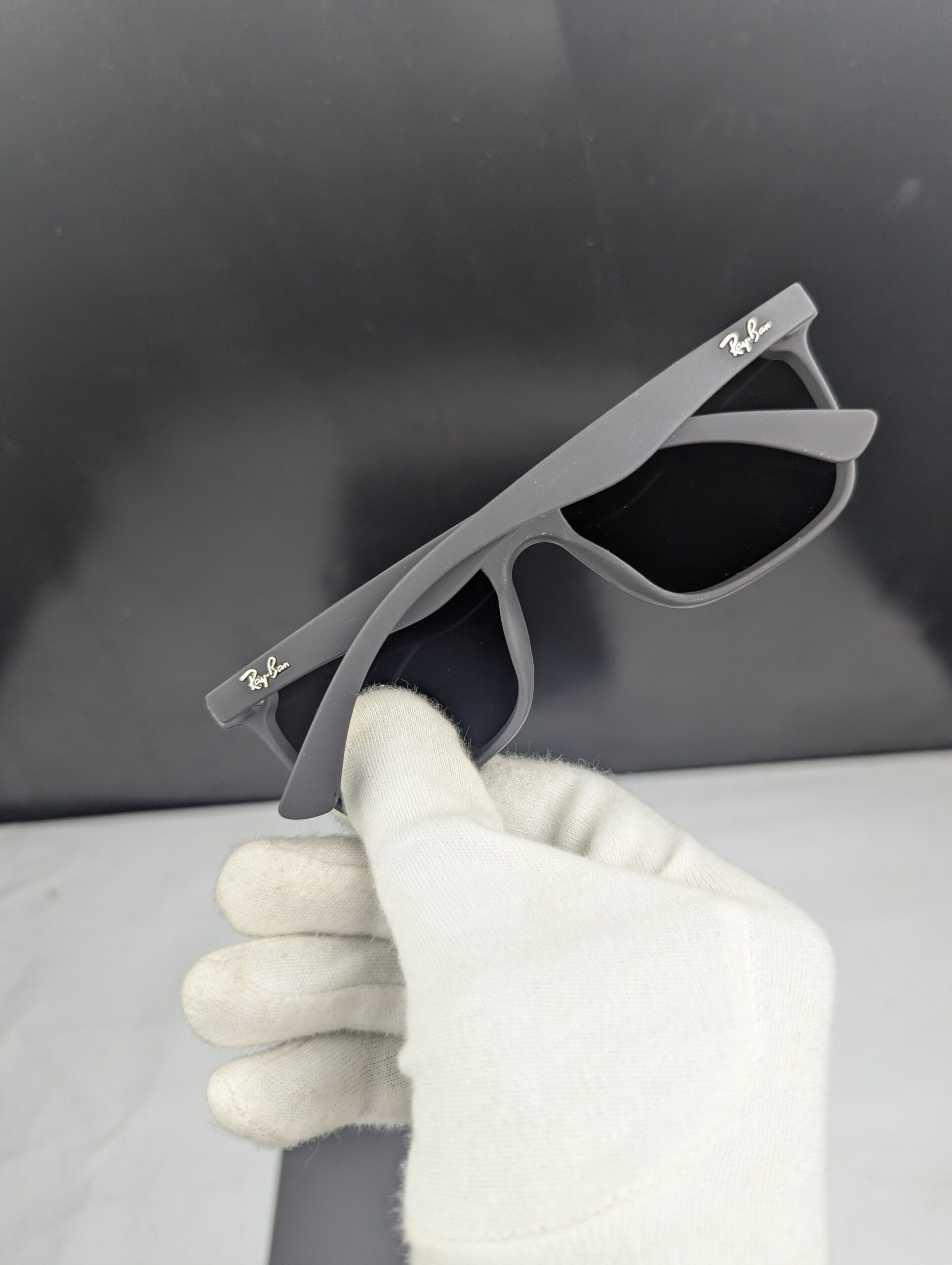Classic Matte Black Polarized Square Sunglasses - Image 4