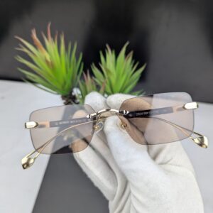 Maybach Premium Rimless Gradient Rectangle Sunglasses