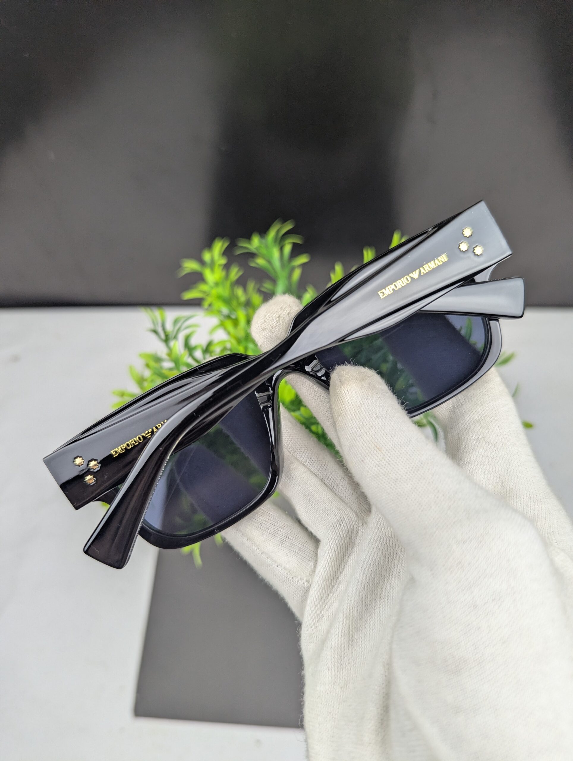 Premium Square Frame Emporio Armani Sunglasses - Image 3