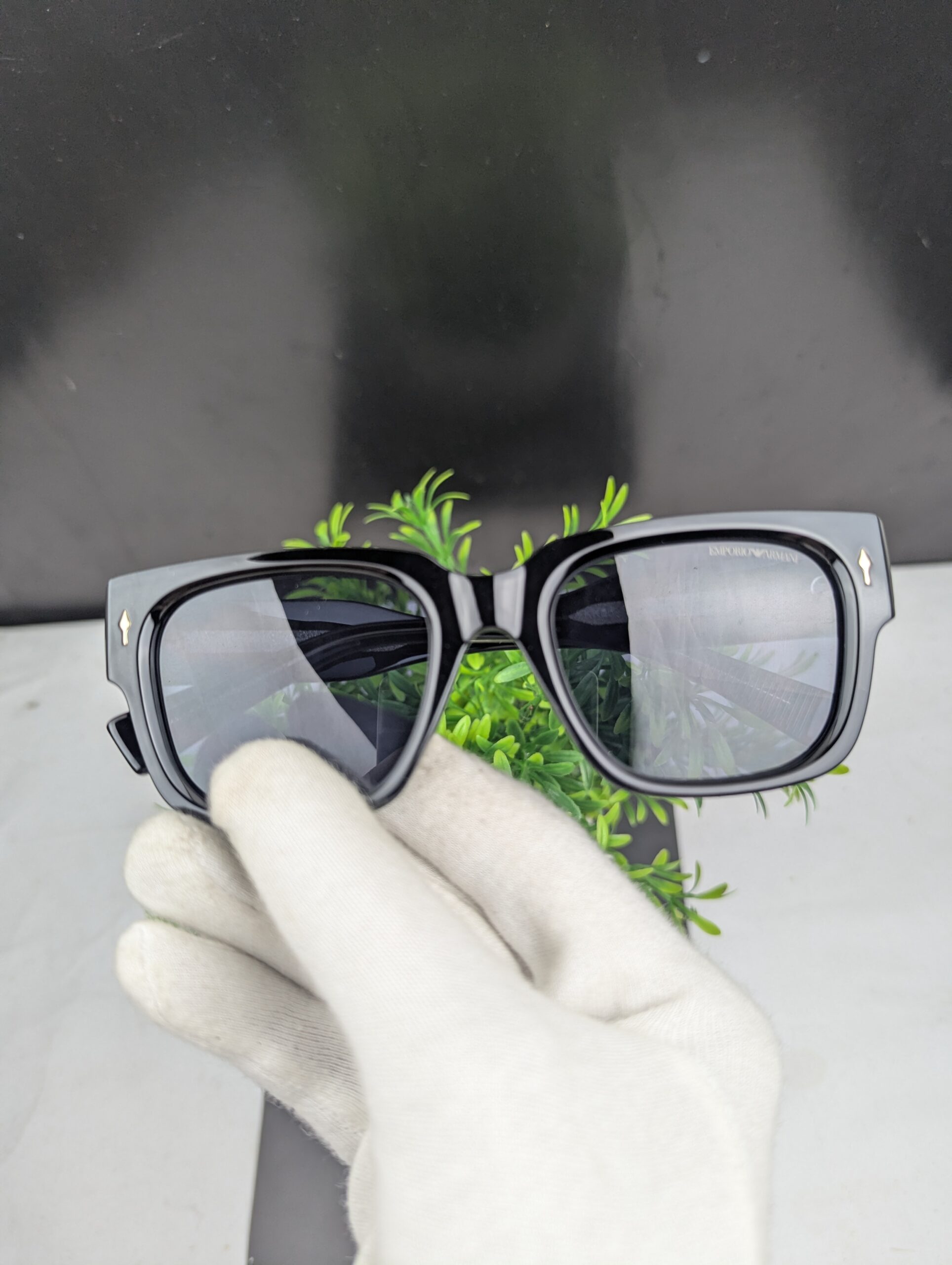 Premium Square Frame Emporio Armani Sunglasses - Image 4