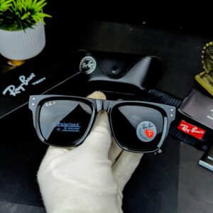 Ray-Ban Tech Polarized Square Black Sunglasses