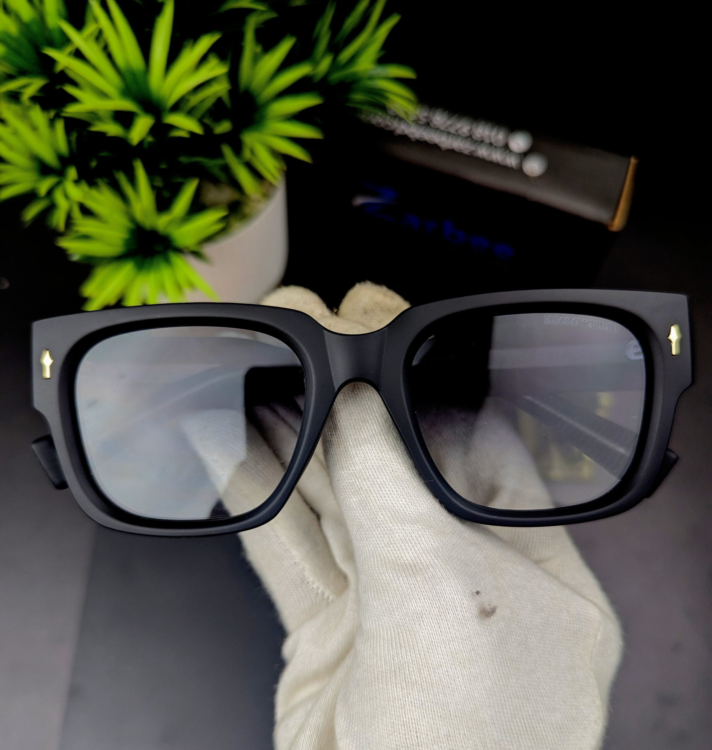 Premium Matte Black Square Sunglasses for Men & Women (Unisex) - Image 4