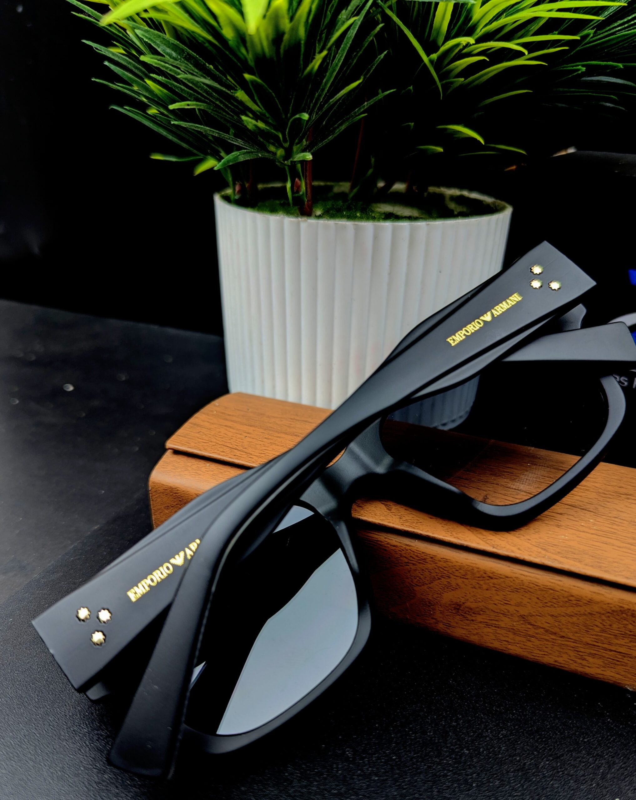 Premium Matte Black Square Sunglasses for Men & Women (Unisex) - Image 2