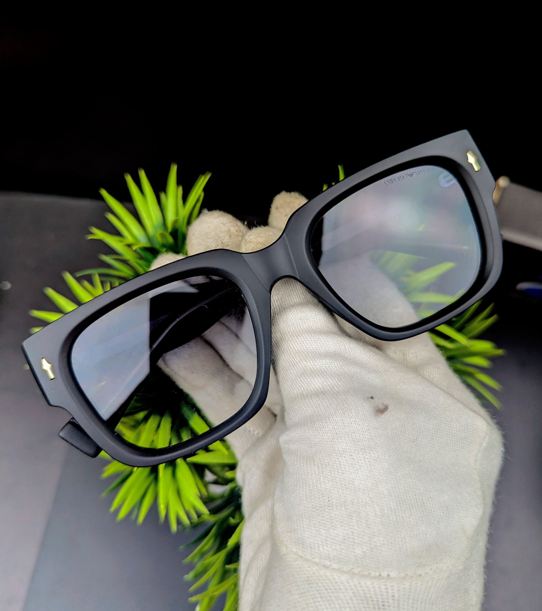 Premium Matte Black Square Sunglasses for Men & Women (Unisex)