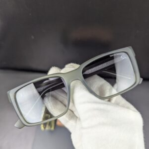 Emporio Armani Matte Olive Green Square Sunglasses – Men’s Designer Eyewear