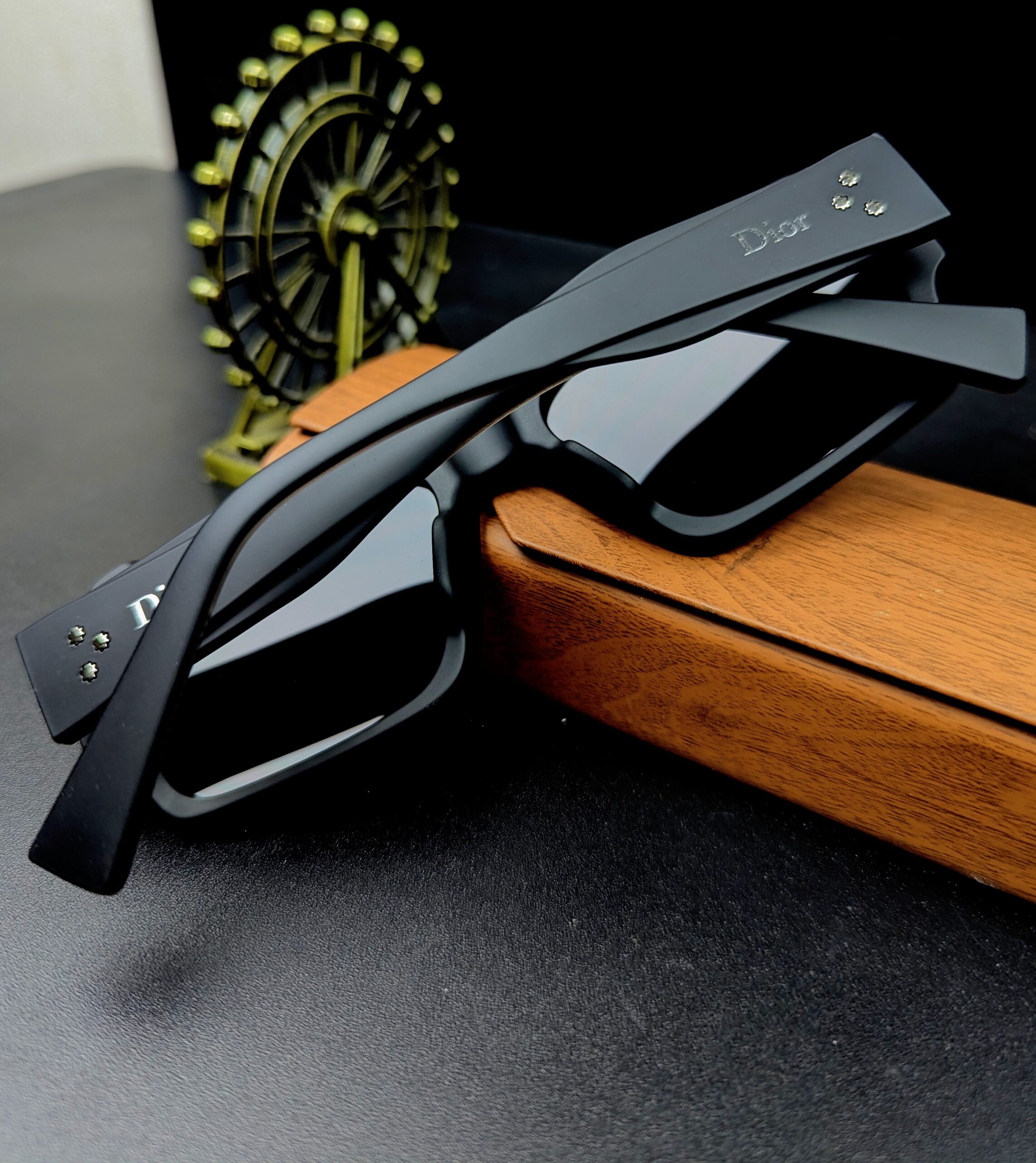 Dior Matte Black Square Sunglasses – Men’s Designer Eyewear - Image 3