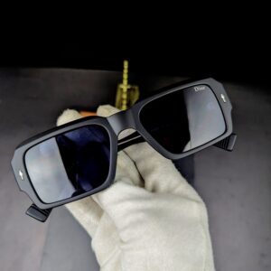 Dior Matte Black Square Sunglasses – Men’s Designer Eyewear