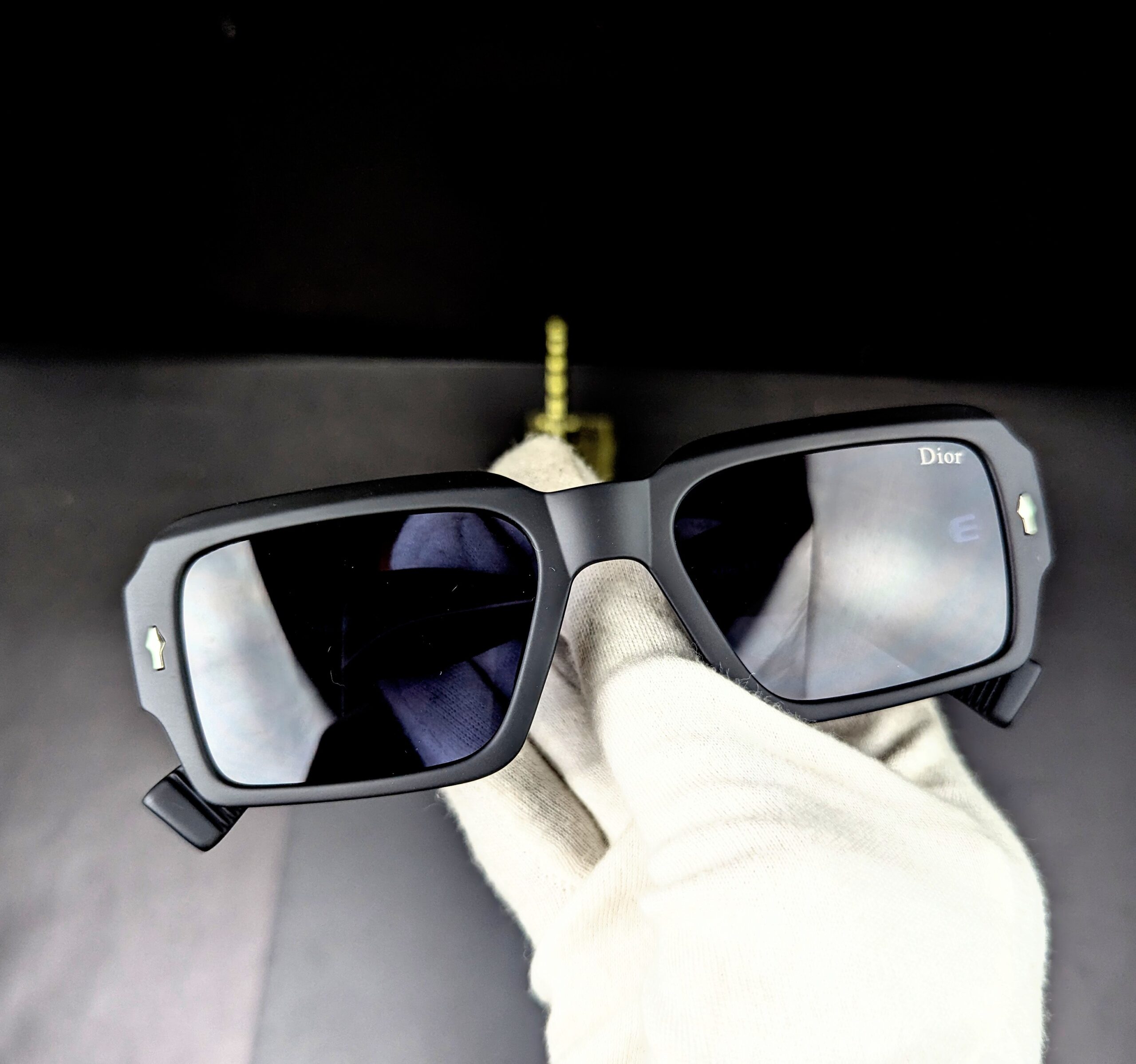 Dior Matte Black Square Sunglasses – Men’s Designer Eyewear - Image 6