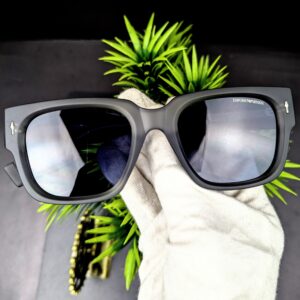 Emporio Armani Matte Black Square Sunglasses