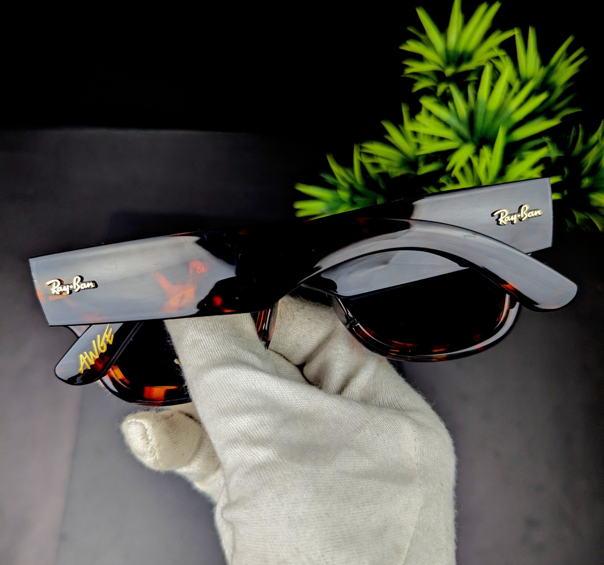 Ray-Ban Square Polarized Sunglasses - Tortoise Frame - Image 2